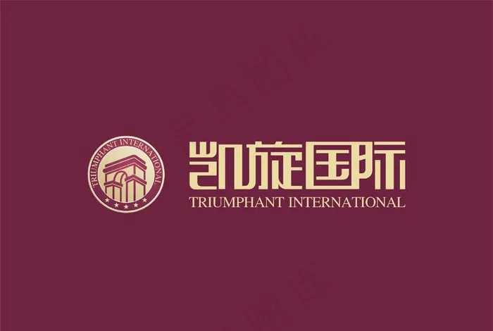 凯旋国际项目标志图片cdr矢量模版下载