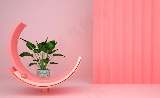 展台立体促销活动背景海报素材图片