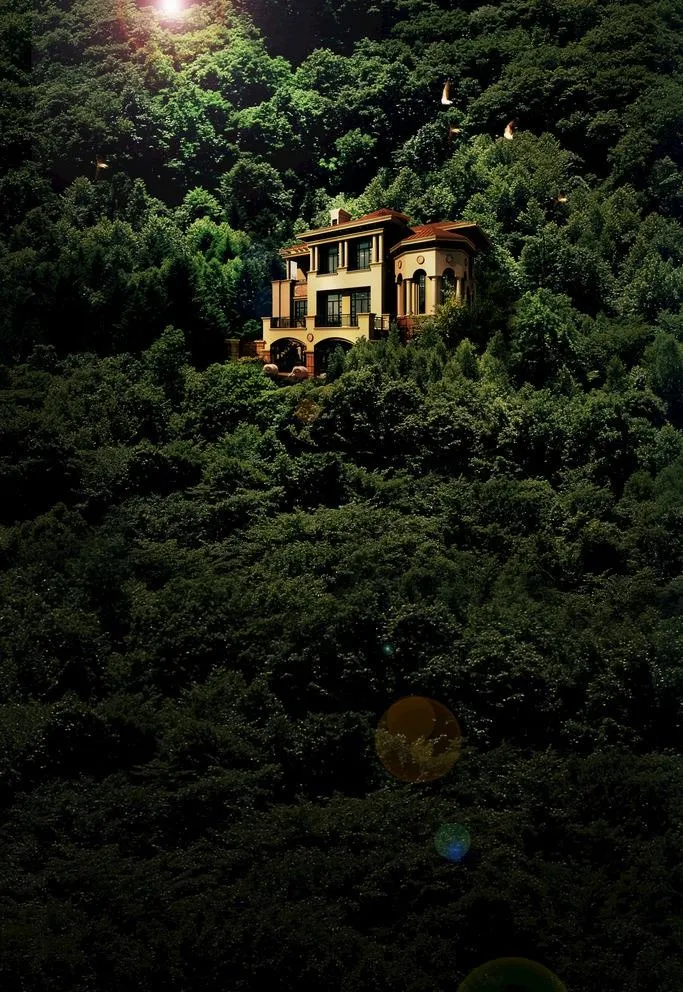 山林合成海报图片(2362X3543(DPI:300))psd模版下载
