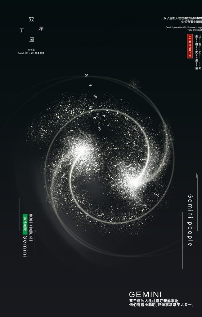 星座黑洞旋转活动宣传海报图片(3543X5315(DPI:300))psd模版下载