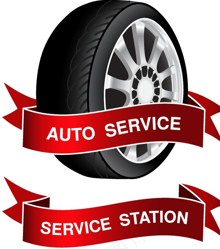 卡通轮胎设计素材背景文件图片