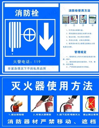 消防栓灭火器使用方法图片