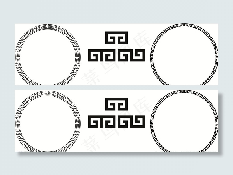 圆形回形纹图片