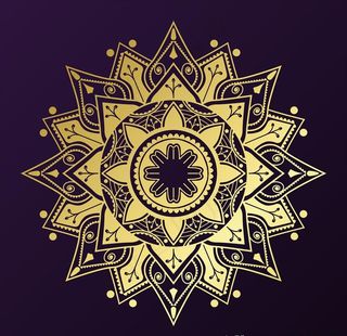 曼陀罗花纹图片