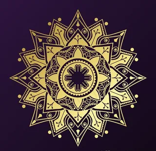 曼陀罗花纹图片