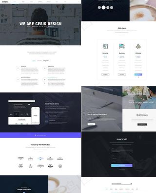 简约网页模板图片