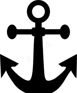 矢量船锚图片