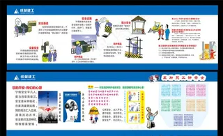 施工安全展板图片