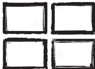 水墨图框图片
