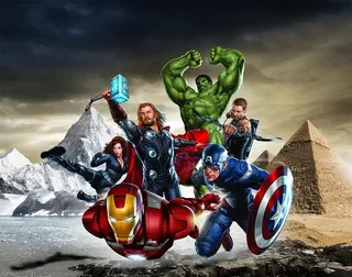 复仇者联盟背景墙图片