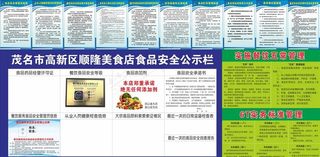 茂名食品安全信息公示栏图片