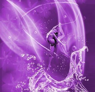 花样游泳自由体操水花图片