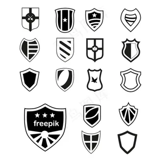 盾牌 盾 矢量图片