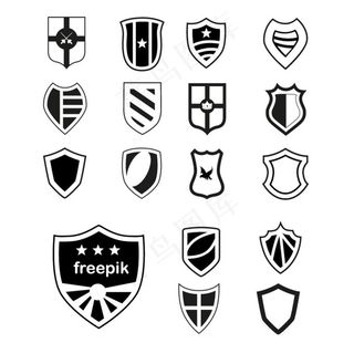 盾牌 盾 矢量图片