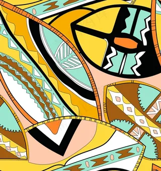 数码印花几何图片