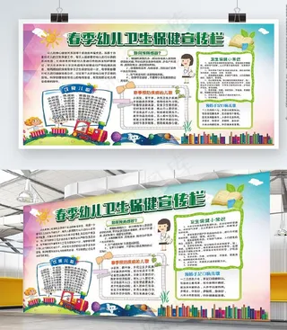 幼儿园健康知识宣传栏图片