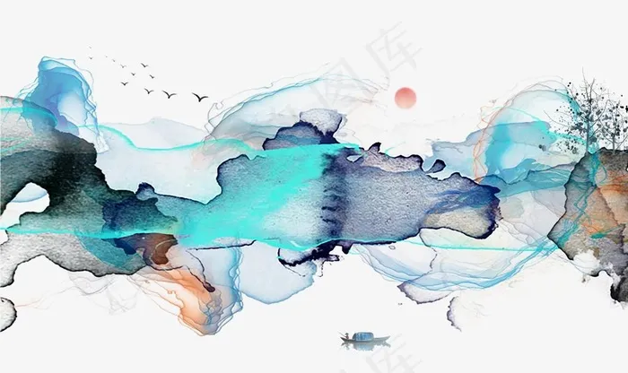 装饰画图片(9071X5669(DPI:72))psd模版下载