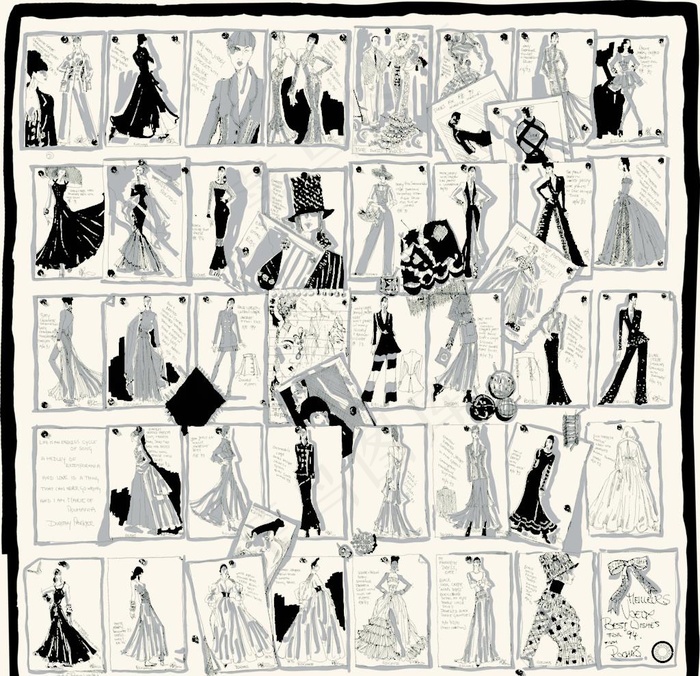 大牌丝巾印花图片