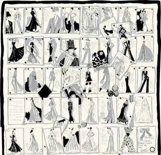 大牌丝巾印花图片