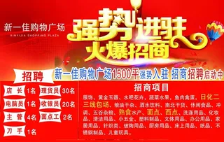 超市招商喷绘图片