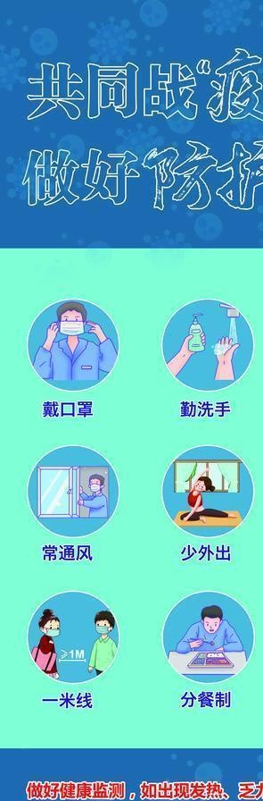 预防新冠肺炎宣传展架图片(3780X8504(DPI:120))psd模版下载