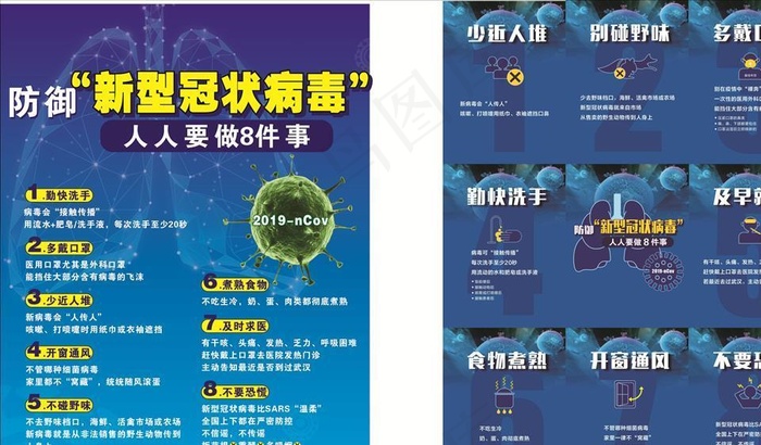 预防新冠肺炎图片cdr矢量模版下载