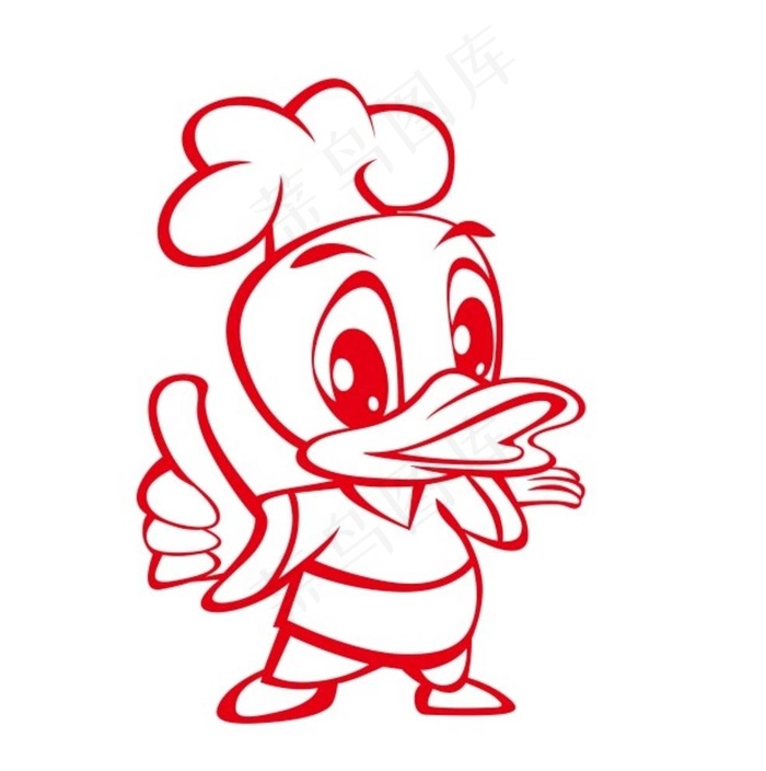鸭logo图片cdr矢量模版下载