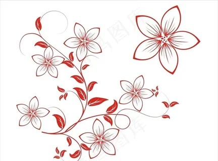 花矢量图图片
