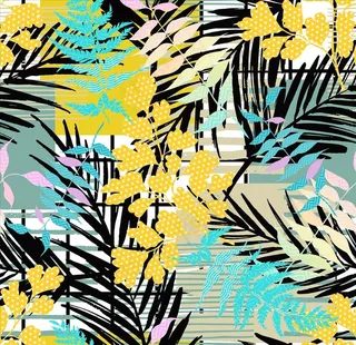 花卉几何女装花型图片