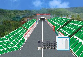 隧道口效果图图片