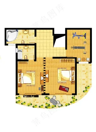 室内户型图图片