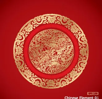 中式喜庆吉祥图腾纹样图片