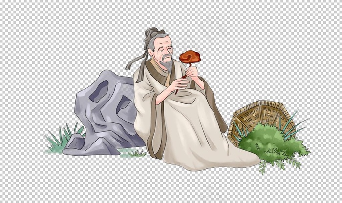 人物中医医学中药复古背景素材图片
