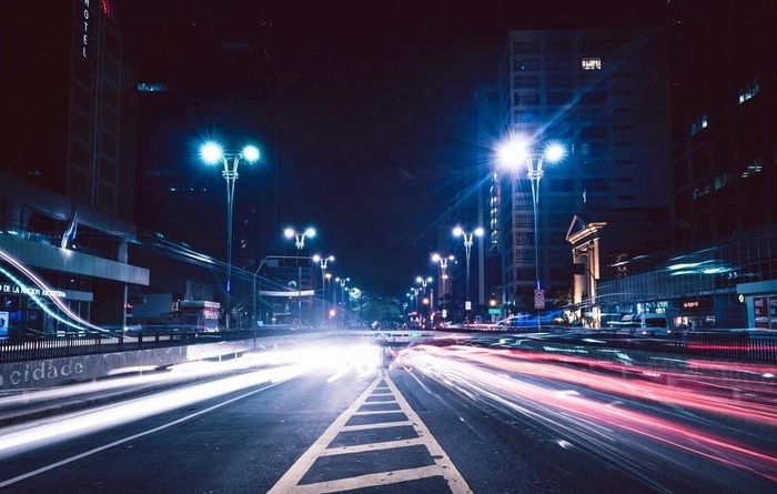 道路光影图片