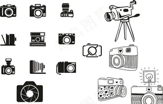 各种矢量相机摄影图片