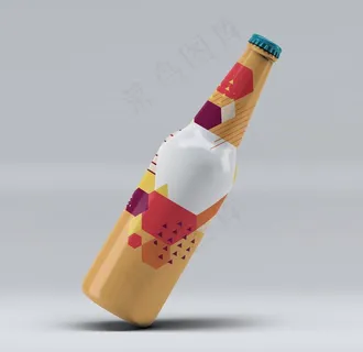 啤酒瓶样机图片