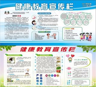 健康教育知识宣传栏图片