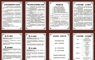 村 镇乡贤评理堂机制牌 制度牌图片