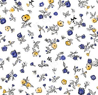 黄色小碎花图片