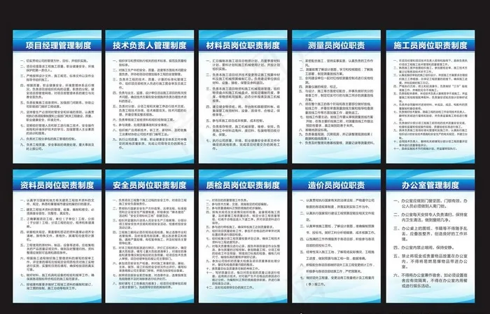 工地制度牌图片cdr矢量模版下载