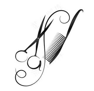 理发店店招图片