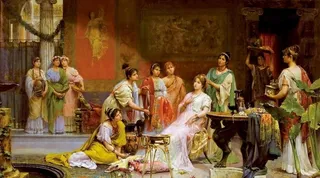 油画欧式宫廷图片