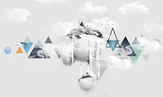 简约背景墙图片