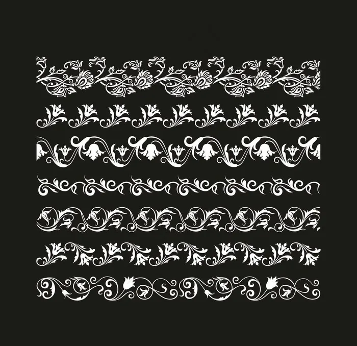矢量花边图片cdr矢量模版下载