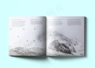 方形画册样机图片