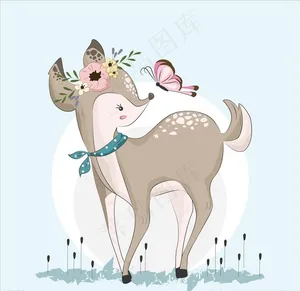 手绘卡通动物图片