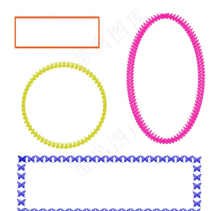 彩色个性边框图片
