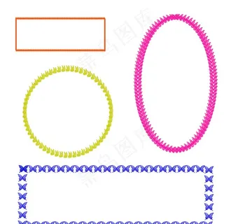 彩色个性边框图片