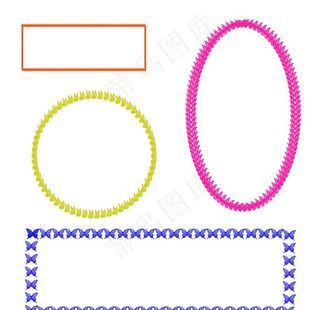 彩色个性边框图片