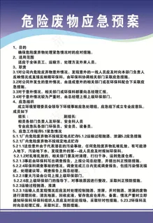 危险废物应急预案图片